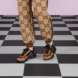  Giày Nam Gucci Rhyton Sneaker 'Black' 