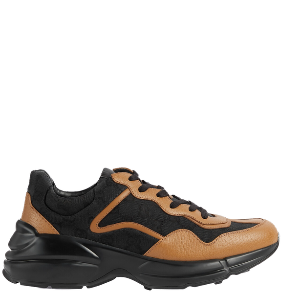  Giày Nam Gucci Rhyton Sneaker 'Black' 