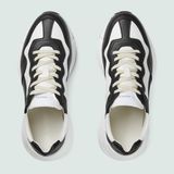  Giày Nam Gucci Rhyton Sneaker 'Black White' 