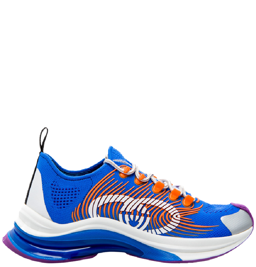  Giày Nam Gucci Run Sneaker Fabric 'Blue' 