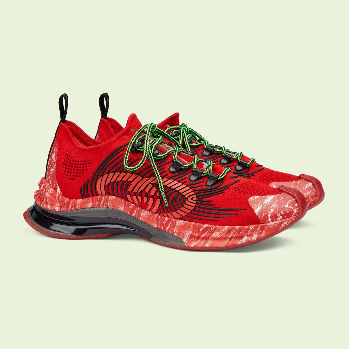  Giày Nam Gucci Run Sneaker 'Red' 