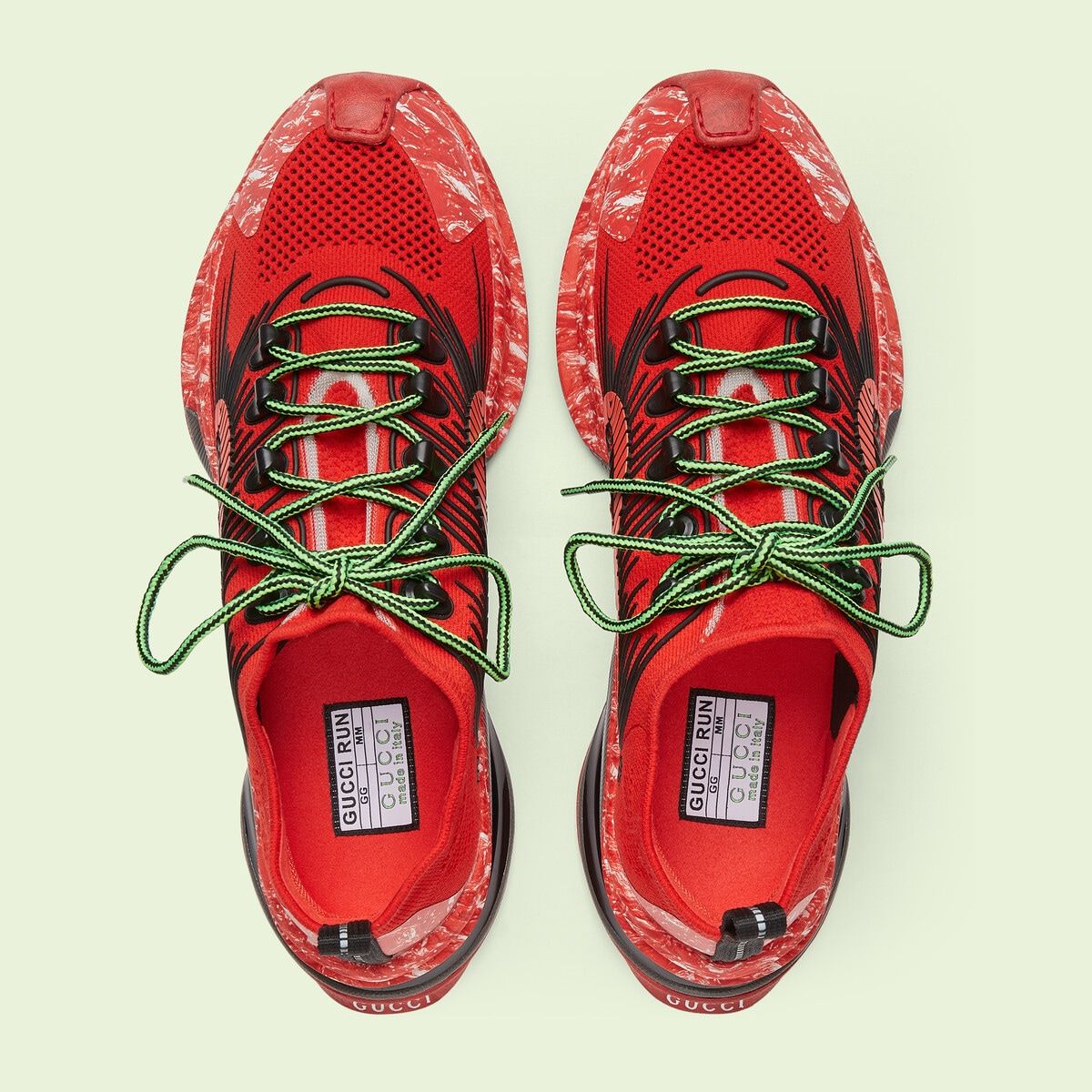  Giày Nam Gucci Run Sneaker 'Red' 