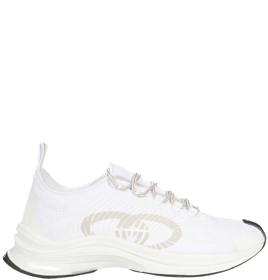  Giày Nam Gucci Run Sneaker Fabric 'White' 
