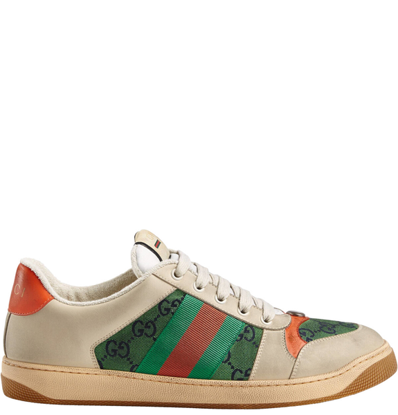  Giày Nam Gucci Screener GG 'White Green' 