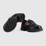  Giày Nam Gucci Shoe With Interlocking G 'Black' 
