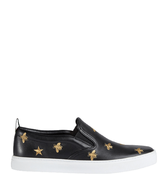  Giày Nam Gucci Slip-On 'Bees Black' 