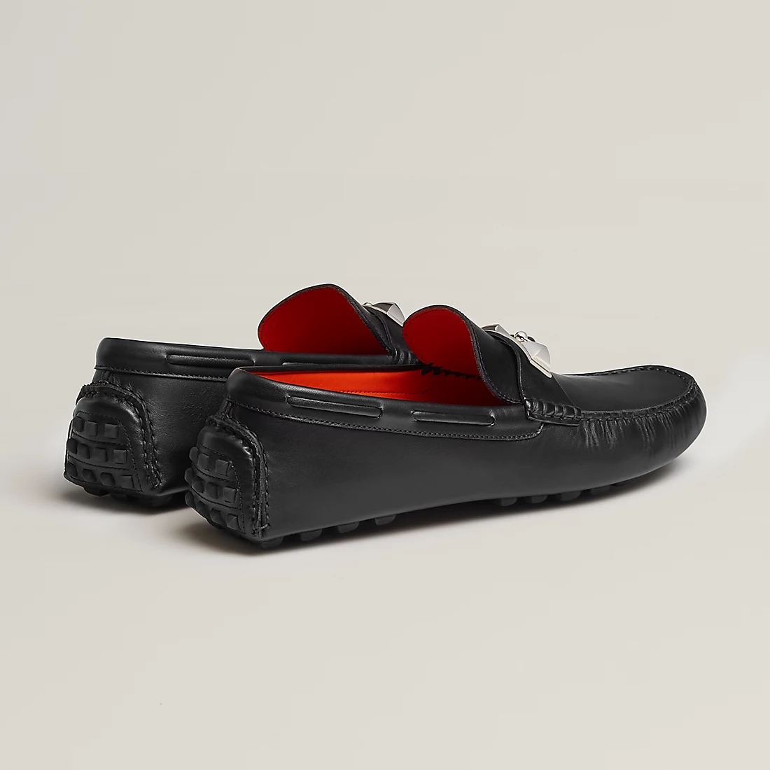  Giày Nam Hermes Irving Moccasin 'Noir' 