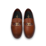  Giày Nam Louis Vuitton Hockenheim Moccasins Cogna 'Brown' 