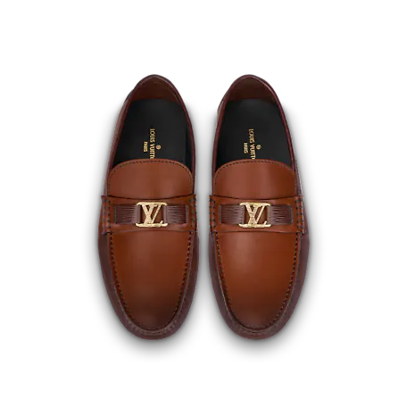  Giày Nam Louis Vuitton Hockenheim Moccasins Cogna 'Brown' 