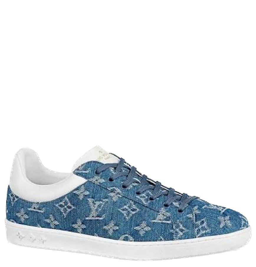  Giày Nam Louis Vuitton Luxembourg Trainers Monogram 'Navy Blue' 