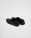  Giày Nam Prada Saffiano Leather Driver 'Black' 