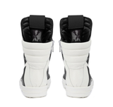  Giày Nam Rick Owens Geobasket Leather 'Black Milk' 