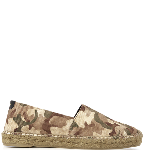  Giày Nam Saint Laurent Camouflage Espadrille Sneakers Slip On 'Khaki' 