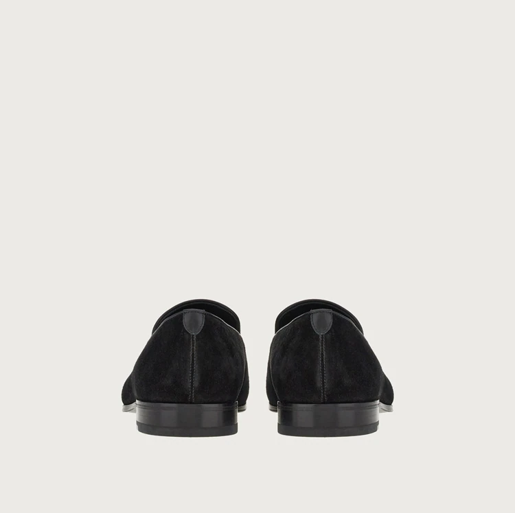  Giày Nam Salvatore Ferragamo Loafer Gancini 'Black' 