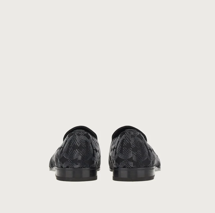  Giày Nam Salvatore Ferragamo Loafer Gancini 'Black' 