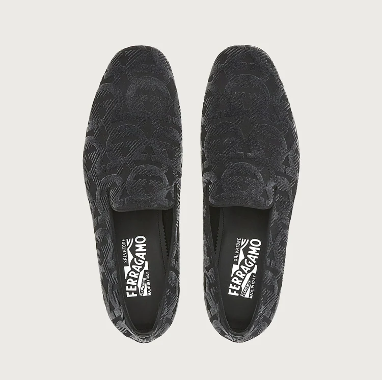  Giày Nam Salvatore Ferragamo Loafer Gancini 'Black' 