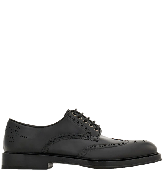  Giày Nam Salvatore Ferragamo Tramezza Wingtip Derby Shoe 'Black' 