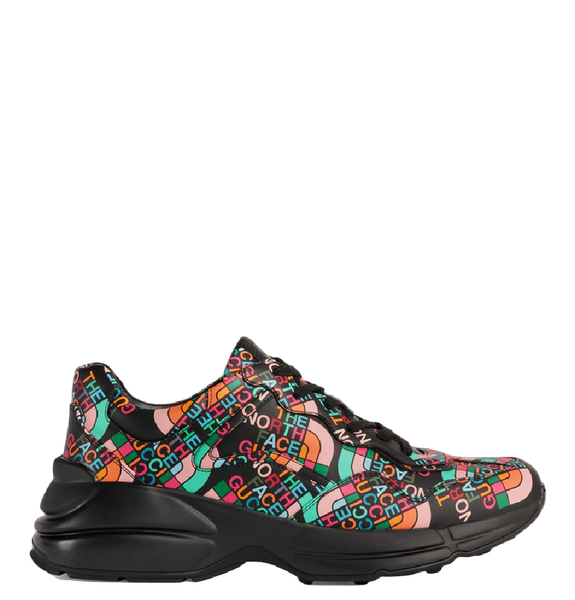  Giày Nam The North Face x Gucci Rhyton Sneaker 'Black' 
