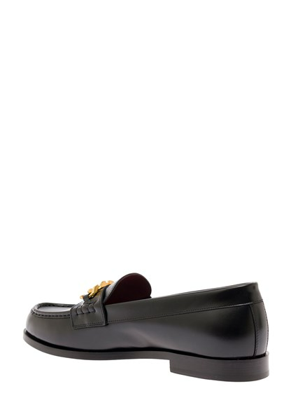  Giày Nam Valentino Garavani Loafer In Calfskin 'Gold' 