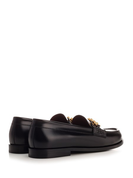  Giày Nam Valentino Garavani Loafer In Calfskin 'Gold' 