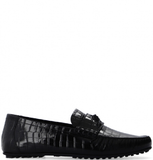  Giày Nam Versace La Medusa Loafers 'Black Leather' 