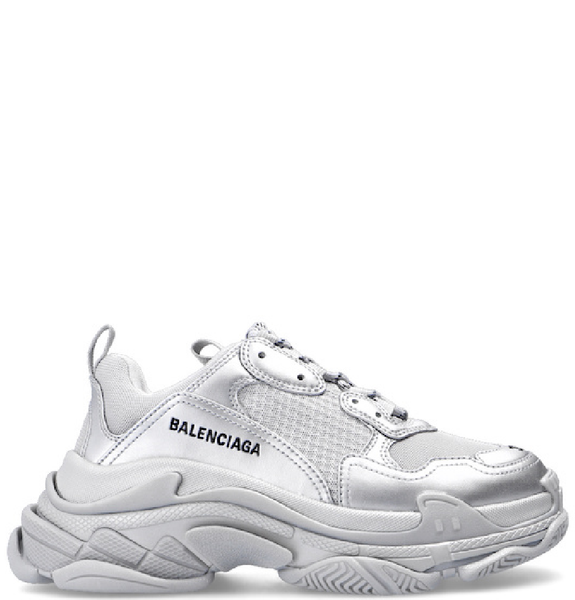  Giày Nữ Balenciaga Triple S Trainer Sneakers 'Silver' 