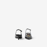  Giày Nữ Burberry Monogram Motif Leather Slingback Point-toe Pumps 'Black' 