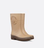  Giày Nữ Dior Diorunion Rain Boot 'Beige Brown' 