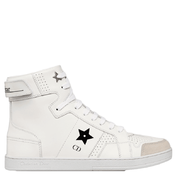  Giày Nữ Dior Star High-Top Sneaker 'White' 