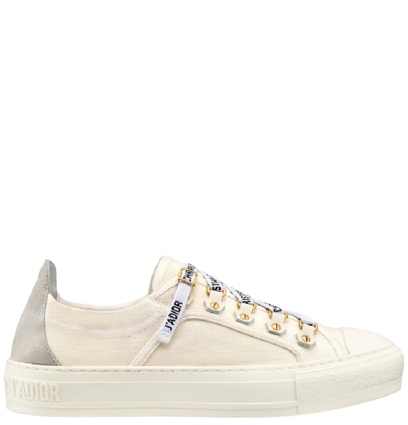  Giày Nữ Dior Walk'N'Dior Sneaker 'White Canvas' 