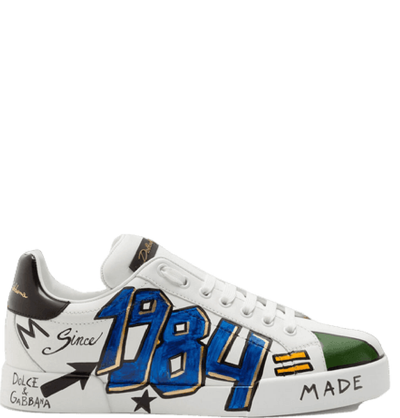  Giày Nữ Dolce & Gabbana New DGLimited Portofino Sneakers 'White Multicolor' 