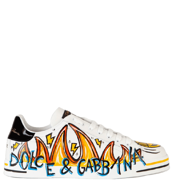  Giày Nữ Dolce & Gabbana New DGLimited Portofino Sneakers 'White Multicolor' 