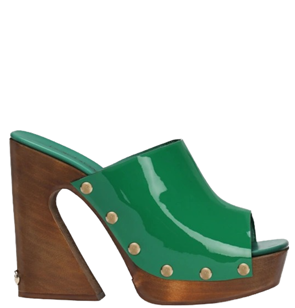  Giày Nữ Dolce & Gabbana Patent With Wedges 'Green' 
