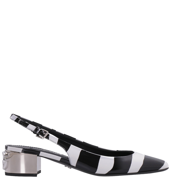  Giày Nữ Dolce & Gabbana Printed Slingbacks 'Zebra' 
