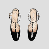  Giày Nữ Gucci Ballet Flat With Double G Logo 'Black' 