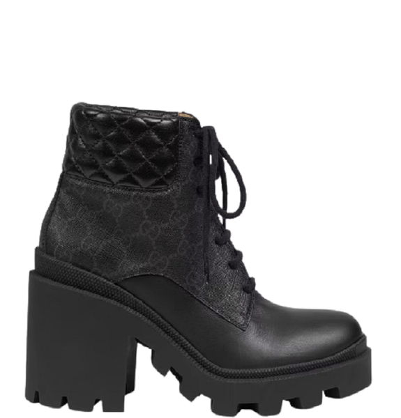  Giày Nữ Gucci GG Ankle Boot 'Black' 