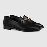  Giày Nữ Gucci Jordaan Loafer 'Black' 