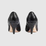  Giày Nữ Gucci Quilted Leather Pumps 'Black' 