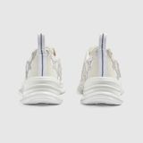  Giày Nữ Gucci Run GG Mesh Sneaker 'White' 