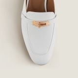  Giày Nữ Hermes Oz Mule 'Blanc' 