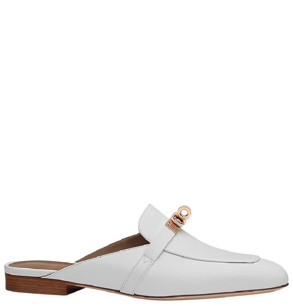  Giày Nữ Hermes Oz Mule 'Blanc' 