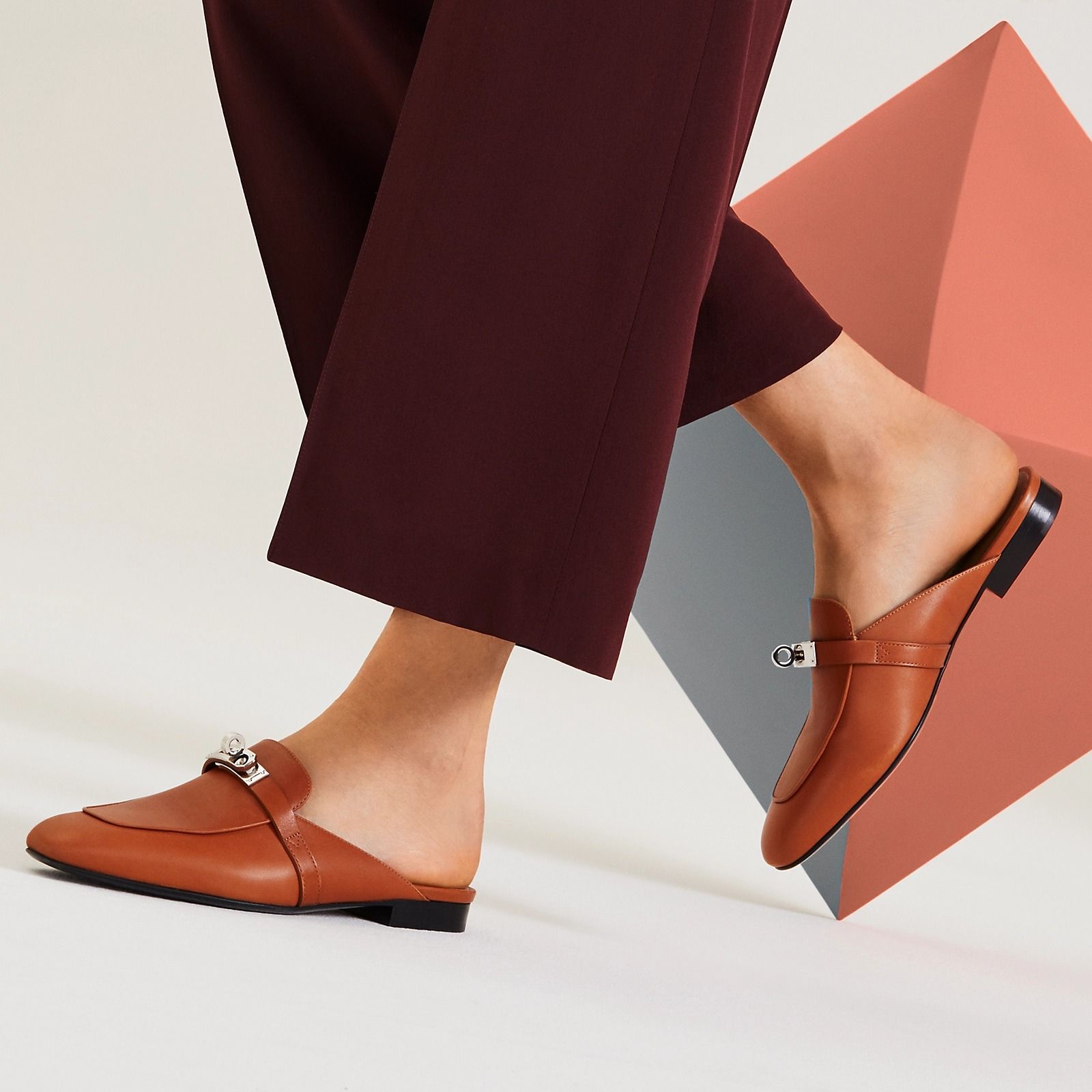  Giày Nữ Hermes Oz Mule 'Naturel' 