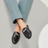  Giày Nữ Hermes Oz Mule 'Noir' 