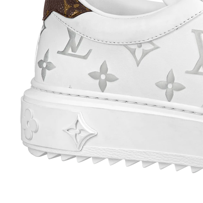 Giày Nữ Louis Vuitton Time Out Trainers 'White Silver' 