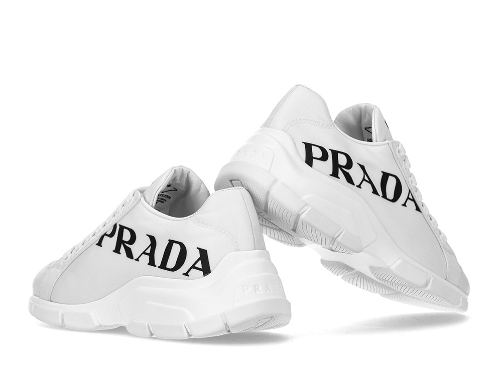  Giày Nữ Prada Nylon Bicolor 'White' 