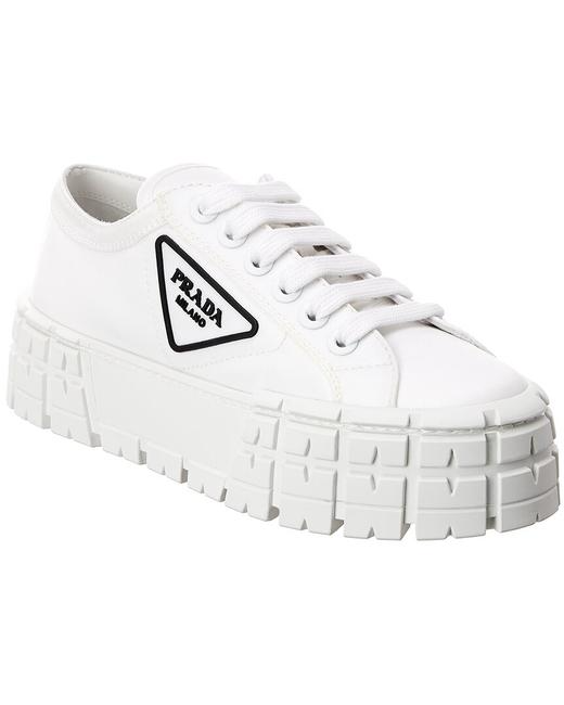  Giày Nữ Prada Nylon Gabardine 'White' 