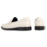  Giày Nữ Saint Laurent Loafers Monogram Penny 'Ivory' 