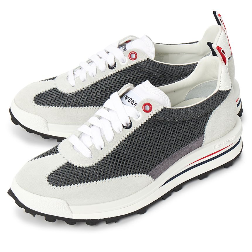 Giày Nữ Thom Browne Tech Runner Mesh Sneakers 'Gray' FFD054A