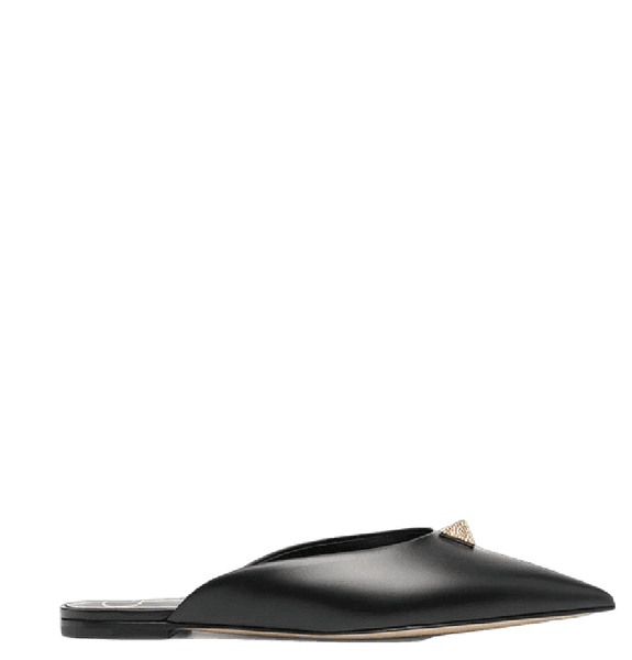  Giày Nữ Valentino Roman Stud Flat Mule 'Calfskin' 