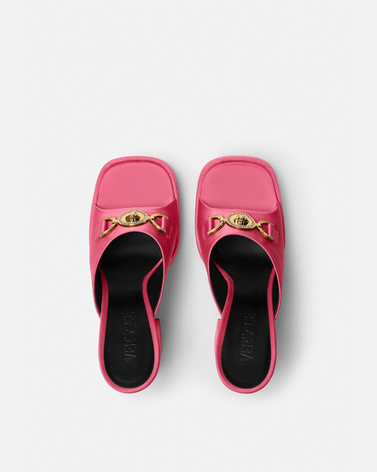  Giày Nữ Versace Aevitas Satin Platform 'Fuchsia' 